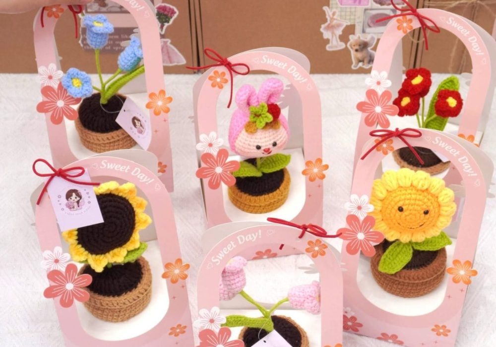 Cách bảo quản hoa len handmade giúp hoa luôn bền đẹp
